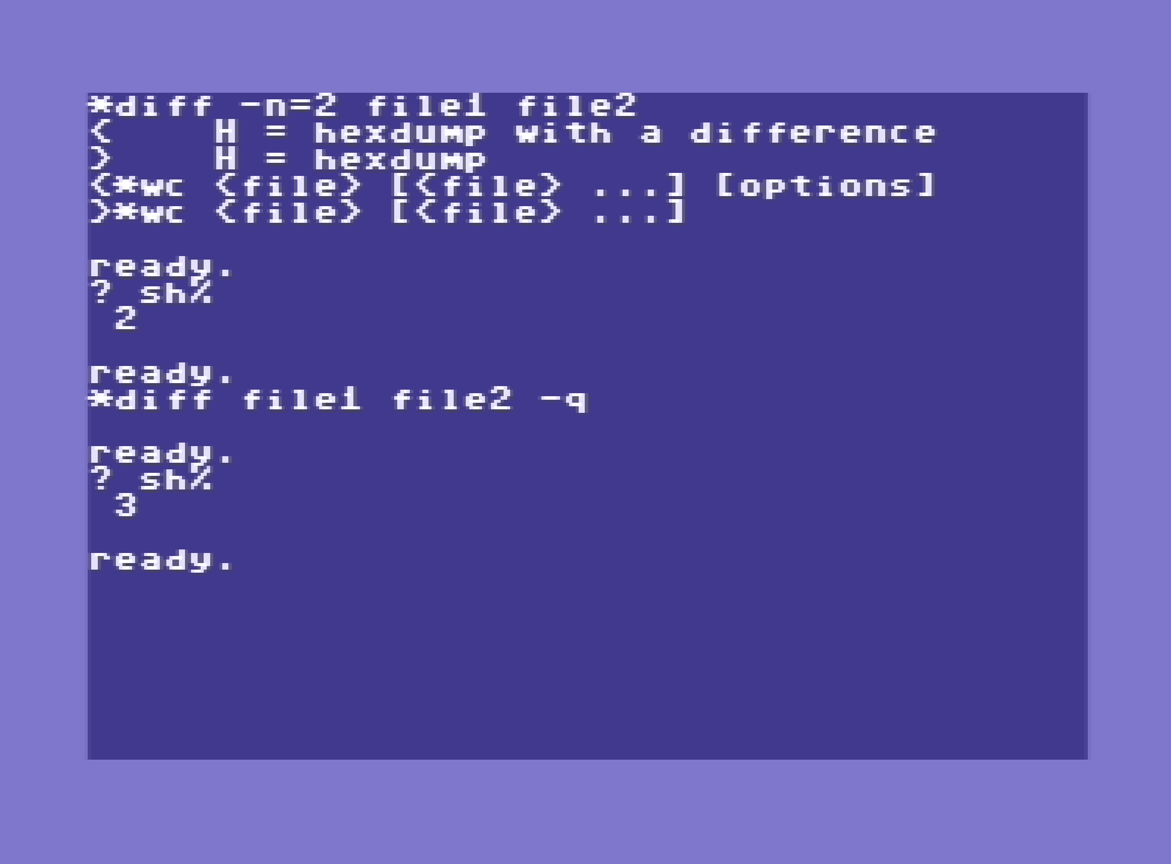 Diff on files