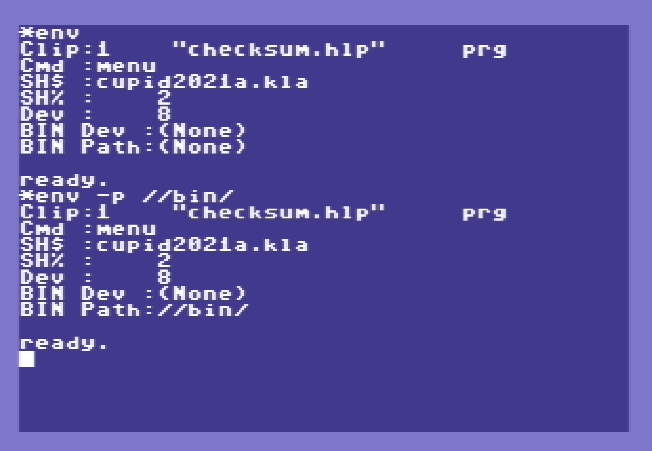 env command