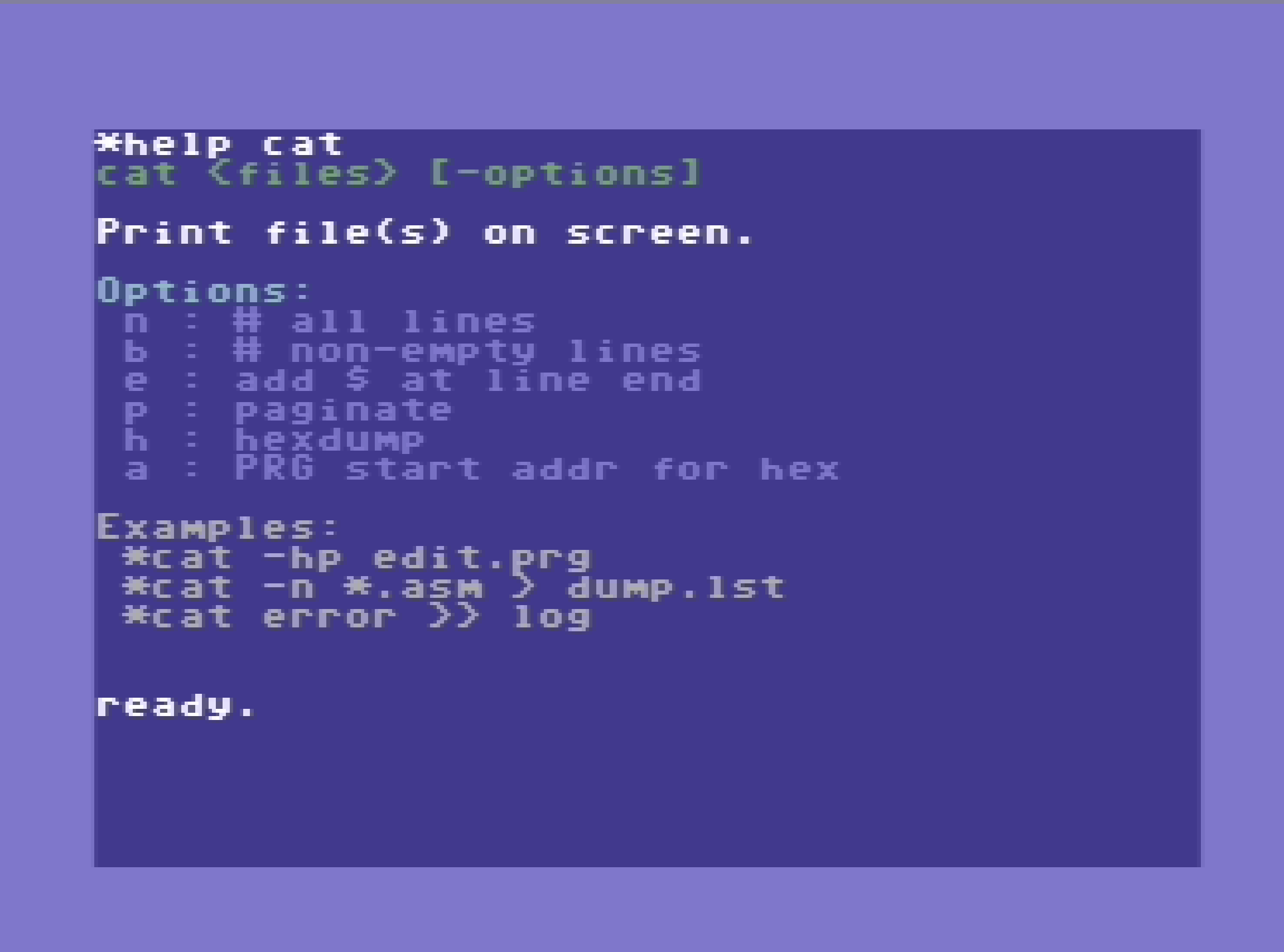 Help command