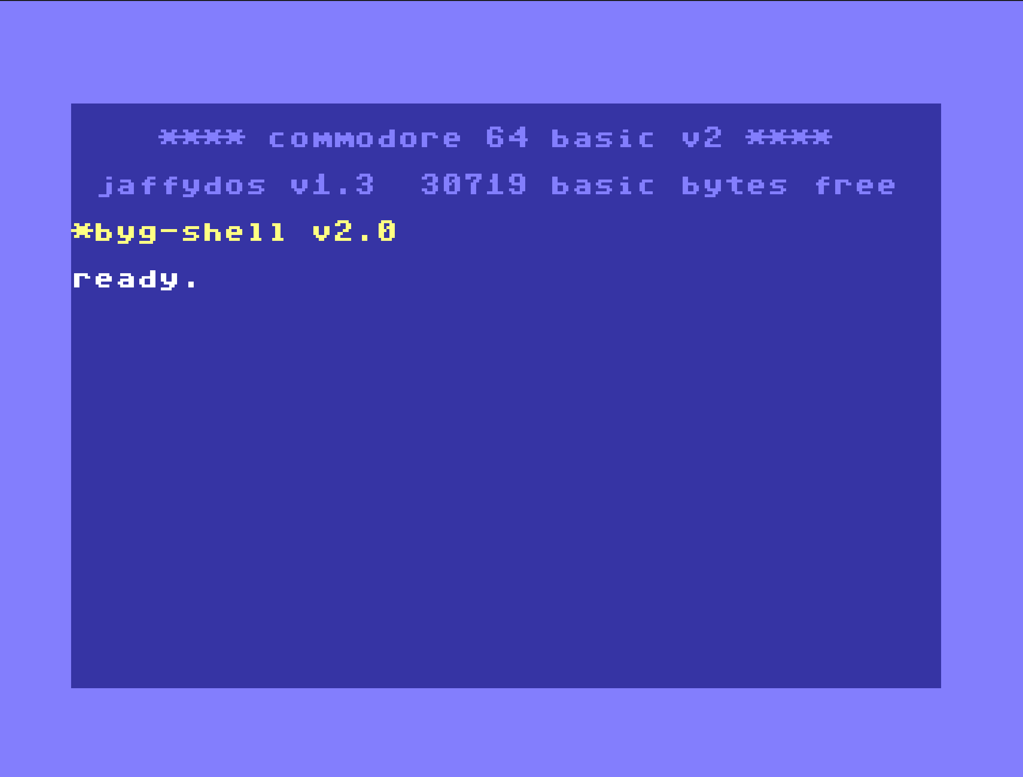 Startup screen
